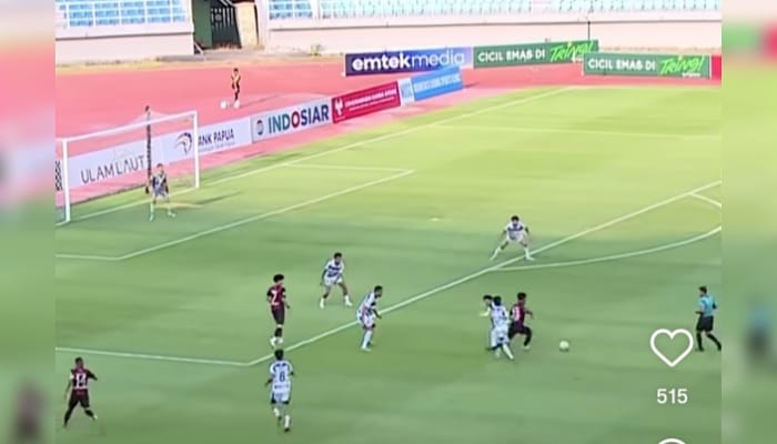 Persipura Jayapura gilas Persiba Balikpapan